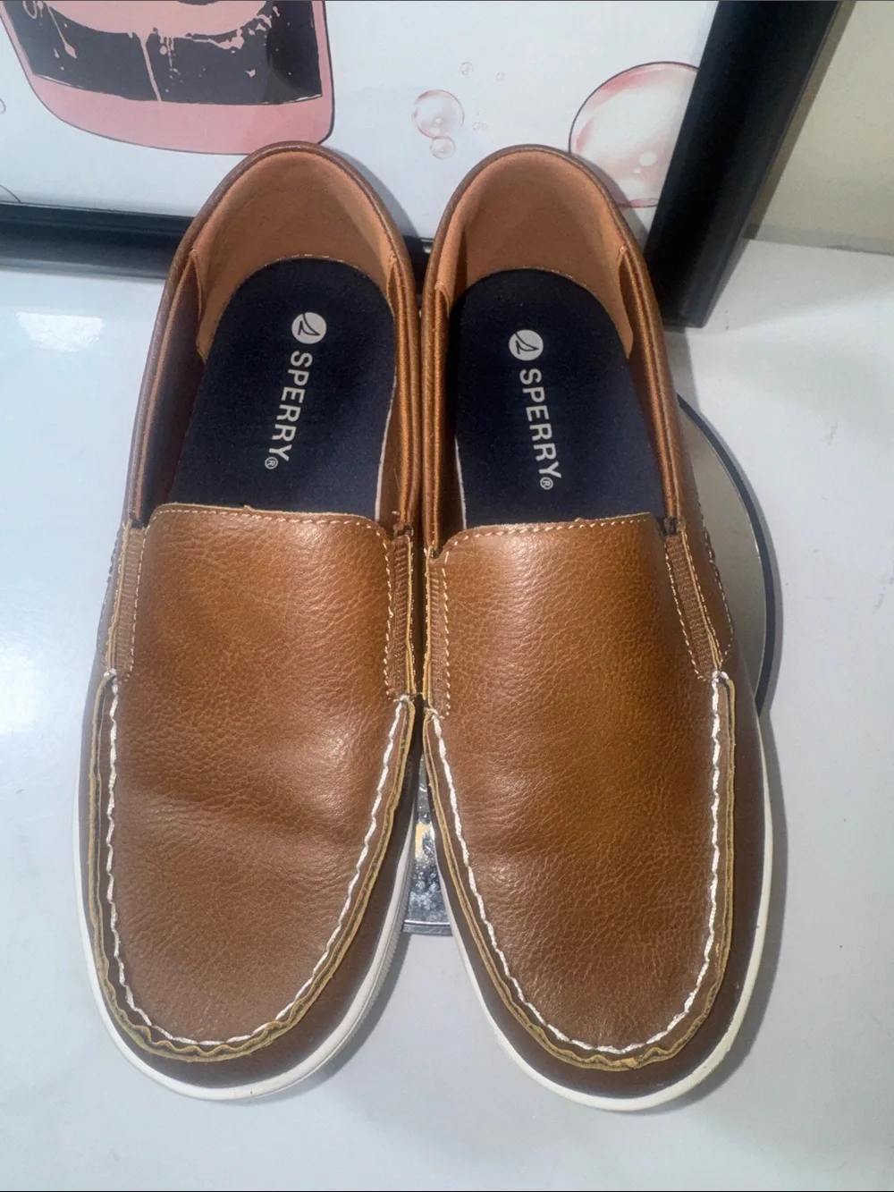 Sperry Tucker Jr. Venetian Leather Loafers - Boys Size 4M